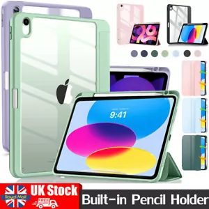 For iPad 7/8/9/10th Generation 10.2" 10.9" Case Cover with Pencil Holder Air 4 5 - Picture 1 of 44