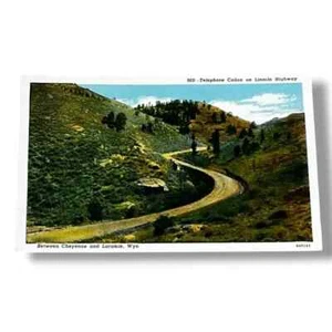 Postcard Telephone Canon Lincoln Hwy Between Cheyenne and Laramie Wyoming C629 - Picture 1 of 2