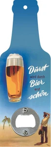 Handflaschenöffner - Durst wird durch Bier erst schön - Flaschenöffner GB8577-1 - Bild 1 von 2