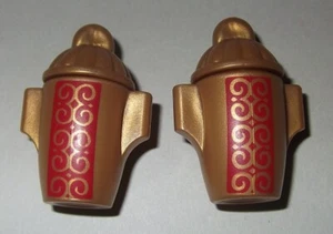 24711, 2x Amphore, Vase (mit Deckel), gold, bedruckt - Picture 1 of 1