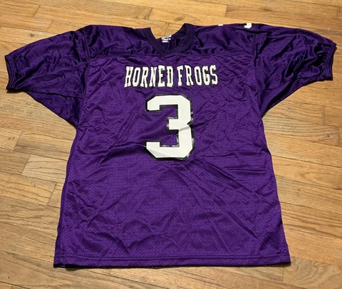 Gator Athletics Youth TCU HORNED FROGS Football Jersey Sz. YL NEW #3 BIG12 Cover