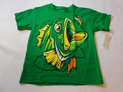 Camiseta de pesca Reel Legends juvenil niño manga corta talla M 5/6 verde Kelly nueva con etiquetas Foto 1 de 3