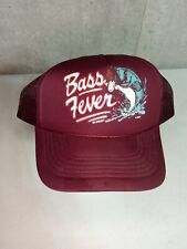 Vintage Hat Foam Patch Snapback Cap trucker  Mesh BASS Fever Catch It