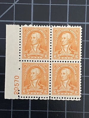 US Stamps-SC# 711 - Plate Block Of 4 - MH - CV $50.00 - Image 1 of 2