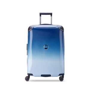 DELSEY Paris Cactus Hardside Luggage with Spinner Wheels, White/Blue, Checked... - Picture 1 of 8