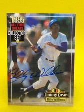 Billy Williams 1995 Jimmy Dean All-Time Greats Collector's Set AUTOGRAPH