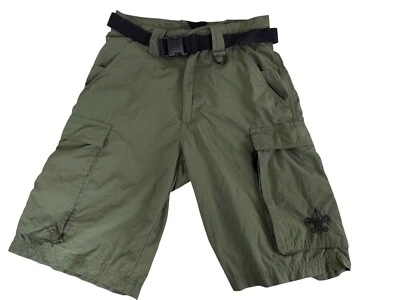 Boy Scouts of America Centennial Uniform Cargo Shorts Green Nylon Adult Size XS - Image 1 of 4
