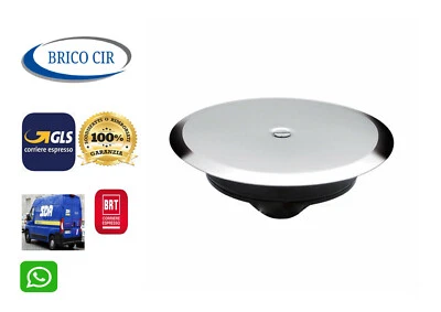 Tappo per scarico WC ad ESPANSIONE Inox diametro 100 sifone a pavimento pozzetto - Immagine 1 di 2