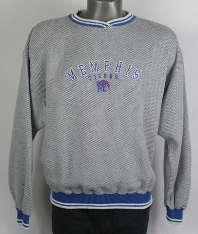 Vintage 90s Memphis Tigers Embroidered Crewneck Sweatshirt hip hop og ncaa Cover