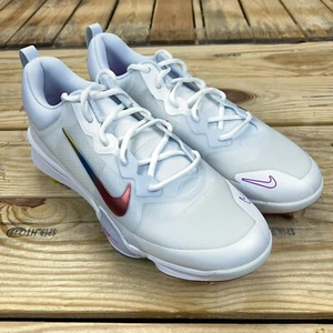 Botines de béisbol Nike Force Zoom Trout 9 Pro de metal - blancos/arco iris FB2907-106 - Imagen 1 de 8
