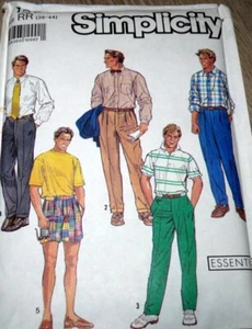 *VTG MENS PANTS & SHORTS Sewing Pattern Waist 36-44 FF - Picture 1 of 1