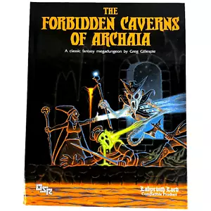 The Forbidden Caverns of Archaia Labyrinth Lord Hardcover Book RPG Megadungeon - Picture 1 of 14
