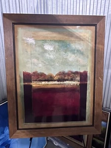 Fiona Hoop "Single Line Horizon" Acrylic Painting On Board - Picture 1 of 8