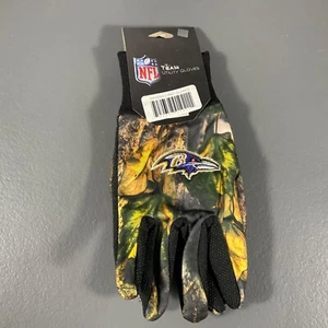 Baltimore Ravens Two Tone Utility Gloves Team Logo NFL Football Sports LOT OF 2 - Picture 1 of 24