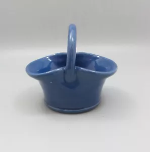 Cesta C H Brannam Barnstaple Devon Blue Posy - Imagen 1 de 8