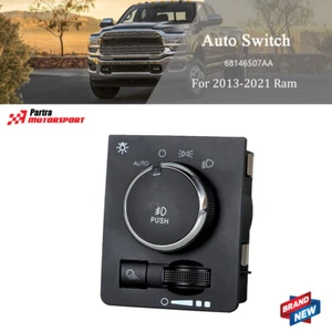 HeadLight Lamp Fog Lamp Switch For 2013-2021 Dodge Ram 1500 2500 3500 4500 5500 - Picture 1 of 8