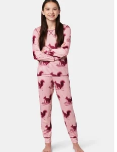 NWT 5 6 JUSTICE pajamas squirrels autumn tween easter sleepover bff school pets - Picture 1 of 5