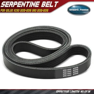 Cinturón serpentino 43,07 pulgadas para Volvo XC60 2015-2016 S60 2012-2016 Volvo XC70 2016 Foto 1 de 4