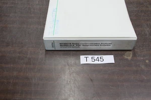 ANRITSU MT8801B + MX880131A + DISK MEASUREMENT SOFTWARE OPERATION MANUAL # T545 - Picture 1 of 5