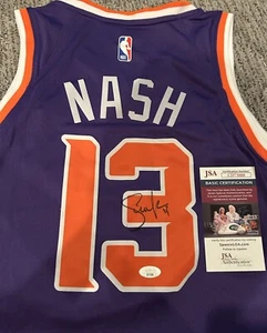 Steve Nash Signed Phoenix Suns Jersey NBA HOF JSA COA Authentic Auto - Picture 1 of 4