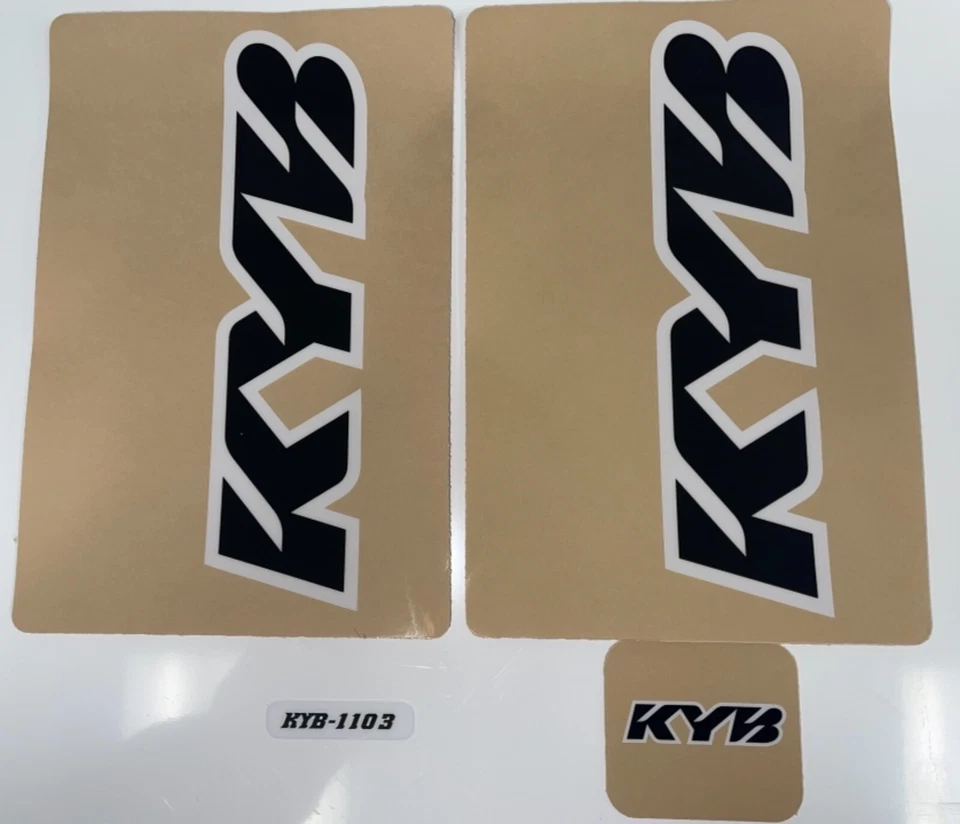 KYB Fork Stickers Decal Shock Suspension Decals Set (Black)(9x6) - Image 1 of 1