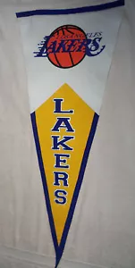 NBA: Los Angeles Lakers Jumbo Lana Premium Banderín Grande - Nuevo - 41 pulgadas - Imagen 1 de 1