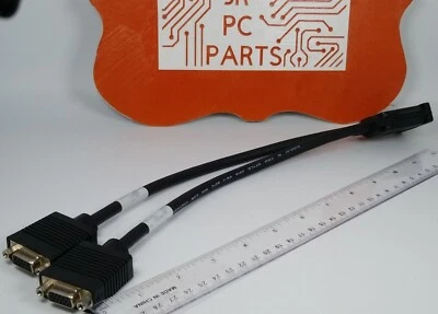 Cavo sdoppiatore doppio monitor VGA adattatore 12 pollici DMS-59 a 2 x VGA femmina - Immagine 1 di 4