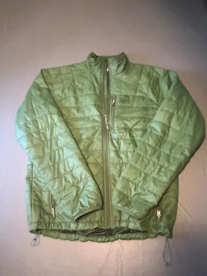 Chaqueta REI Co Op Mujer Grande Verde Abajo Puffer Bolsillos con Cremallera Nylon Manga Larga Foto 1 de 4