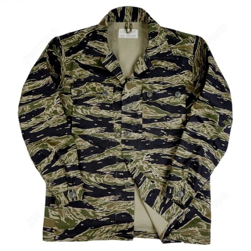 Uniformes de combate camuflados a rayas de tigre Pantalones USMC Chaqueta de selva Pantalones Foto 1 de 4