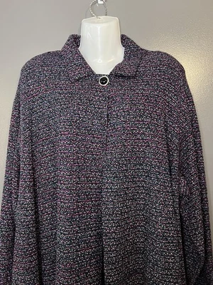 Vintage Alley Cat II Jacket Womens One Size Black Multicolor Swing Made USA 90s - Image 1 of 4