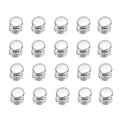  100 Set 5x5MM Rotondo Doppio Cap Rivet Stud Collision Nail metallo Spike - Immagine 1 di 4
