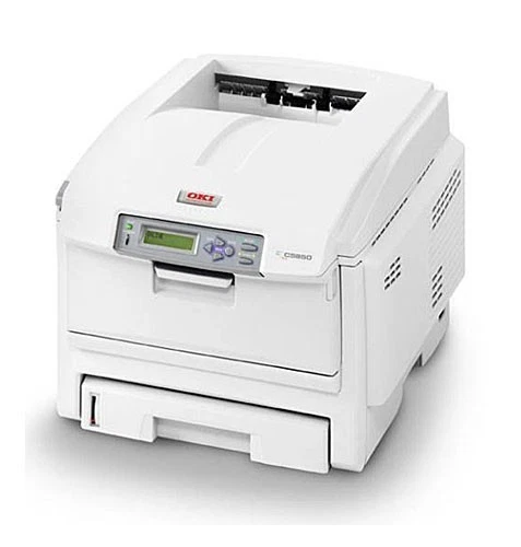 OKI C5850n Network A4 Colour LED Laser Printer OKI 01212901 - Low Toners - Image 1 of 2
