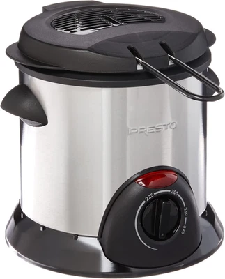 Presto 05470 Stainless Steel Electric Deep Fryer, Silver - Imagem 1 de 4