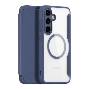 Etui Dux Ducis Skin X Pro na Samsung Galaxy S24 z MagSafe i klapką - niebieskie - Zdjęcie 1 z 12