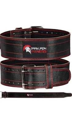 Cinturón de levantamiento de pesas de cuero de hierro oscuro para hombres y mujeres, pequeño - nuevo Foto 1 de 4