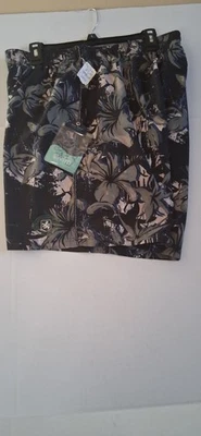 Nat Nast Swim Trunks Mens Large Green Floral  Board Shorts Bathing Suit NWT - Image 1 of 4