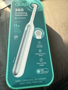 quip 360 Spazzolino Elettrico Ricaricabile Oscillante + Custodia da Viaggio Blue Mist - Foto 1 di 1