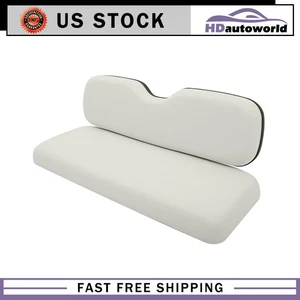 Rear Golf Cart Cushion Set For the Madjax Genesis 150/250/300 seat>W White - Picture 1 of 22