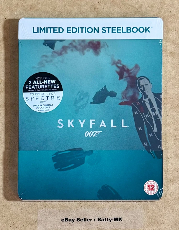 James Bond 007 Skyfall Blu Ray Limited Edition Steelbook 2015 Daniel Craig