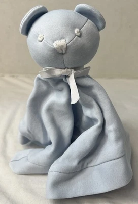 Ralph Lauren Lovey Azul Bebé Manta de Seguridad Peluche Algodón Suave Niño Oso 11”x11” Foto 1 de 4