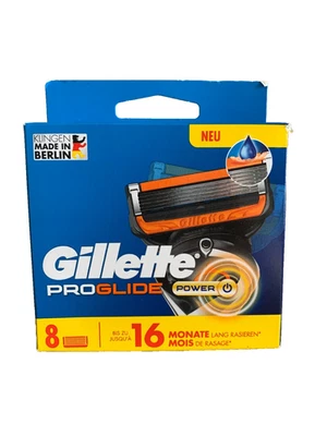 8 hojas de afeitar Gillette Proglide Power