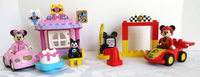 LEGO Duplo LOT -2 SETS, 10843 MICKEY MOUSE RACER, 10873 MINNIE'S BIRTHDAY PARTY