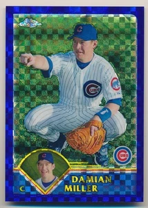 #369 DAMIAN MILLER 2003 Topps Chrome X-FRACTOR XFRACTOR REFRACTOR 49/57 CUBS - Picture 1 of 2