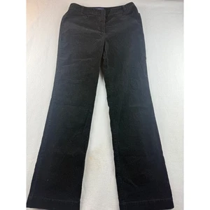 Talbots Signature schwarze Cordhose Größe 4 weites Bein Bootcut Freizeit Karriere - Bild 1 von 10