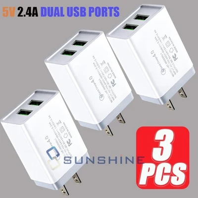 2Port USB Hub Wall Charger Travel Fast Charging Station AC Power Adapter US Plug - Image 1 of 4