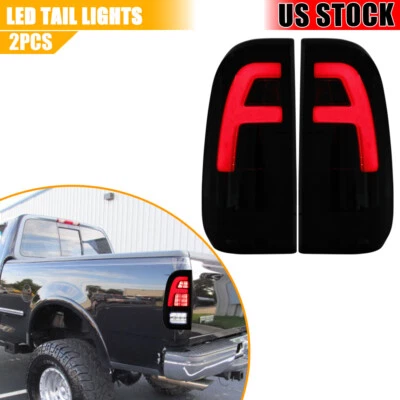 Full LED Tail Lights for 1997-2003 Ford F150 99-07 F250 F350 Driver Passenger - Image 1 of 4