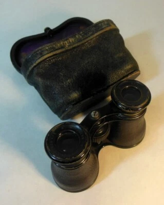 Antikes Fernglas mit Lederetui Emil BUSCH RATHENOW Trier Germany  - Bild 1 von 4