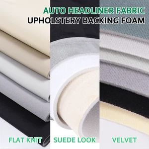 Auto Headliner Replacement Material Upholstery Backing Foam Flat Knit/Suede Look - Picture 1 of 15