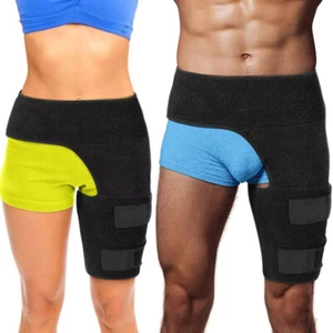 Hip Brace Compression Groin Support Wrap for Sciatica Pain Relief Thigh - Picture 1 of 13