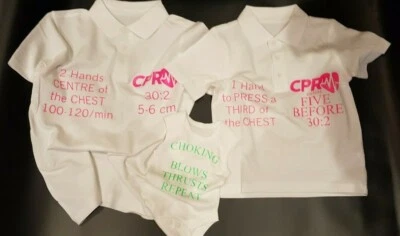 LITTLE SUZIES Family Baby CPR Manikin Little Anne Adult & Junior Custom T Shirt first aid